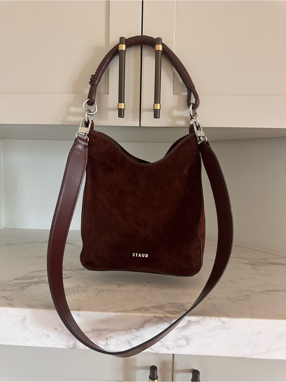 Staud Mel Suede Shoulder Bag